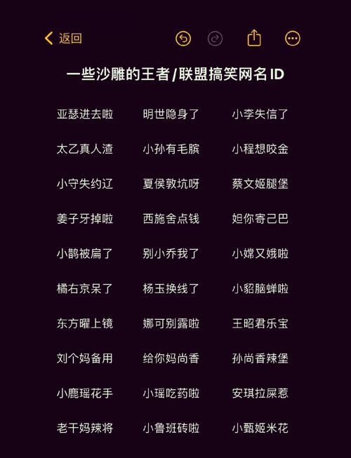 《王者荣耀》好听又沙雕的名字有哪些?