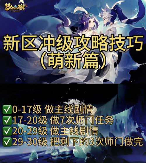 问道手游新区怎么快速升级