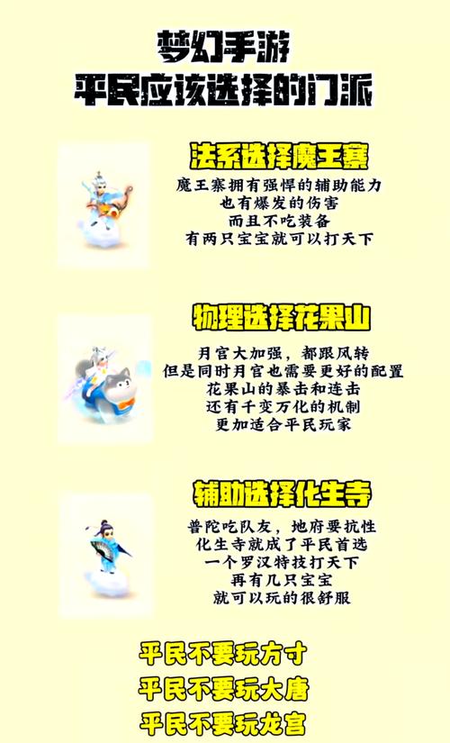 梦幻西游手游不花钱玩哪个职业?